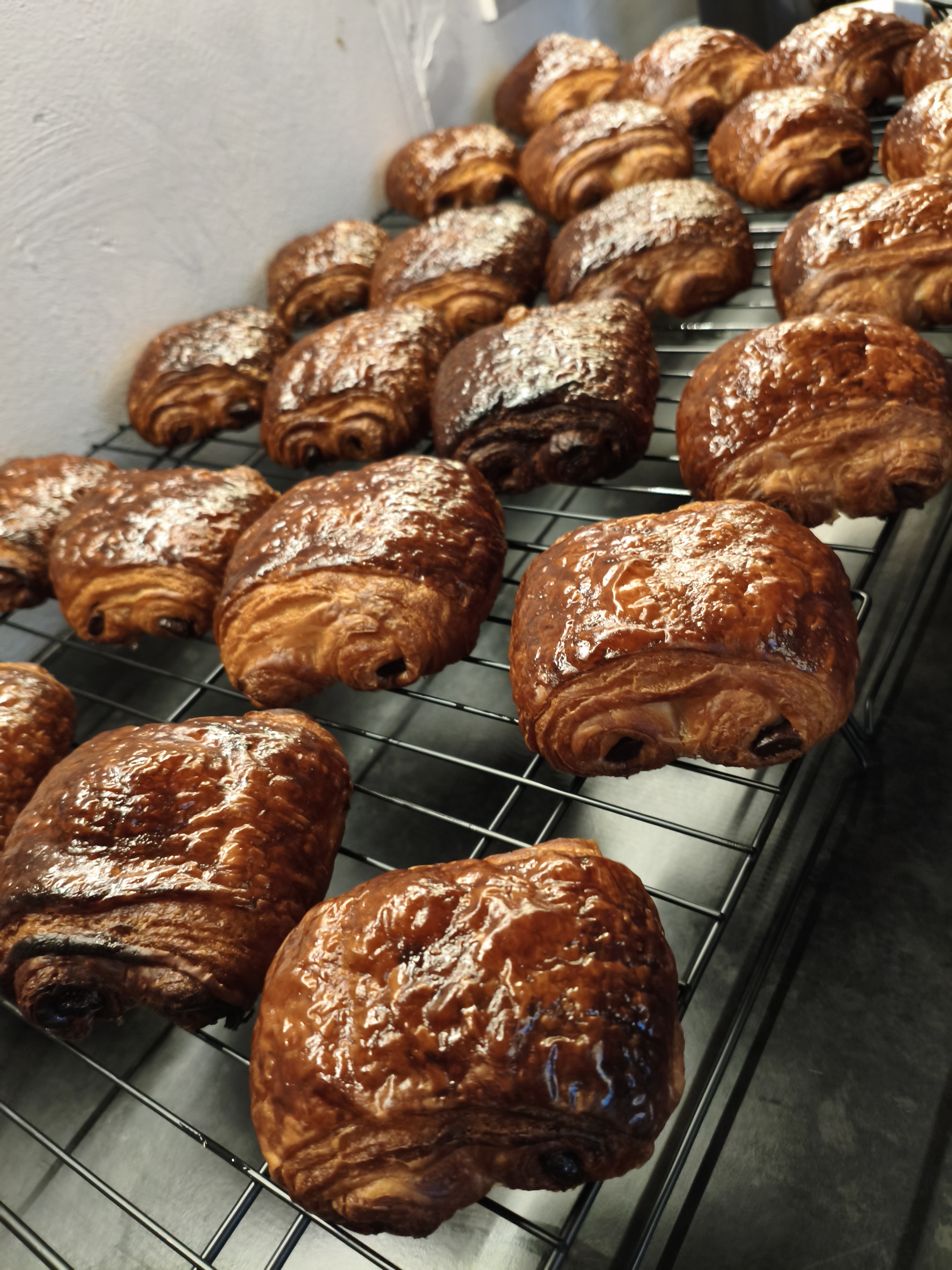 Pastries in the bakery kitchen